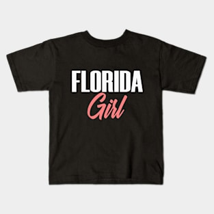 Florida State Region Girl Female Woman Cute Kids T-Shirt